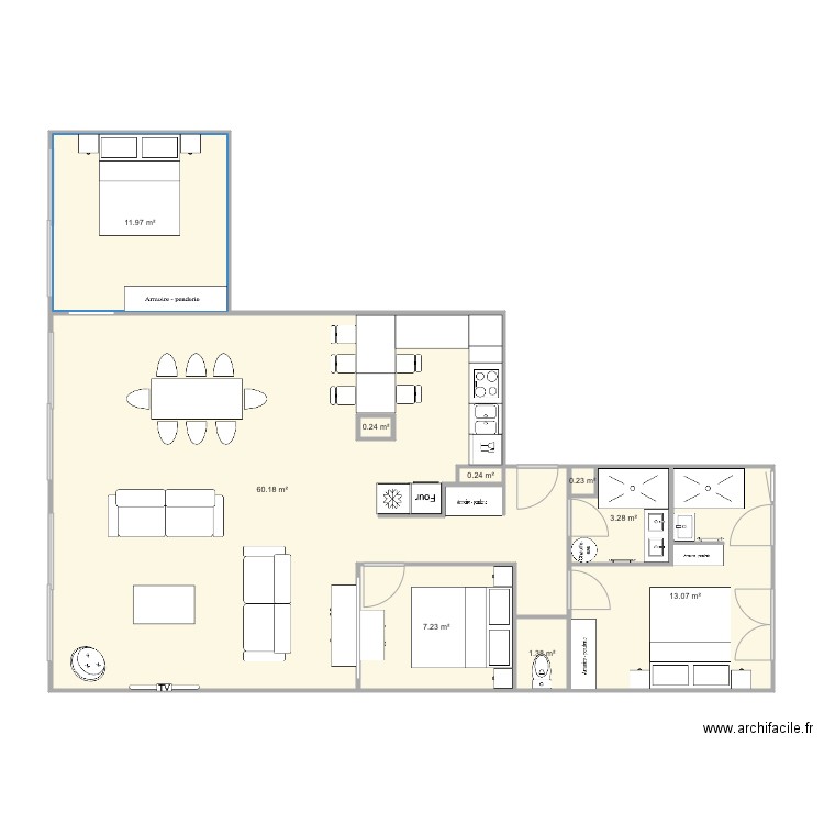 Pornichet V4 1. Plan de 0 pièce et 0 m2