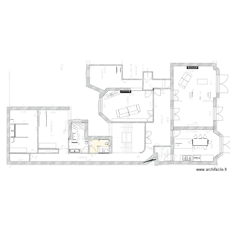  Appart kat 1. Plan de 0 pièce et 0 m2