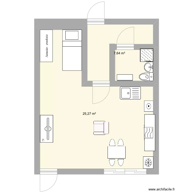 Plan appartement . Plan de 