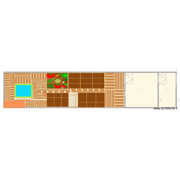 plan jardin piscine_93150. Plan de 0 pièce et 0 m2