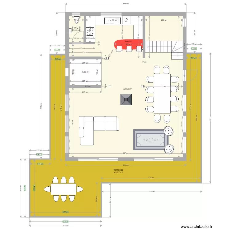 CHALET MAJAND. Plan de 