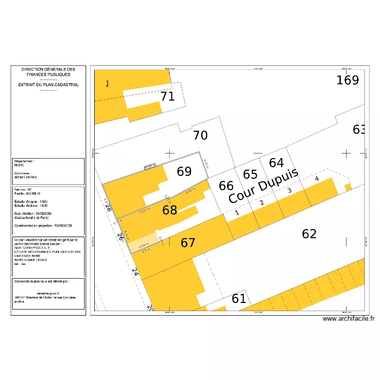 AC_0315 CADASTRE. Plan de 