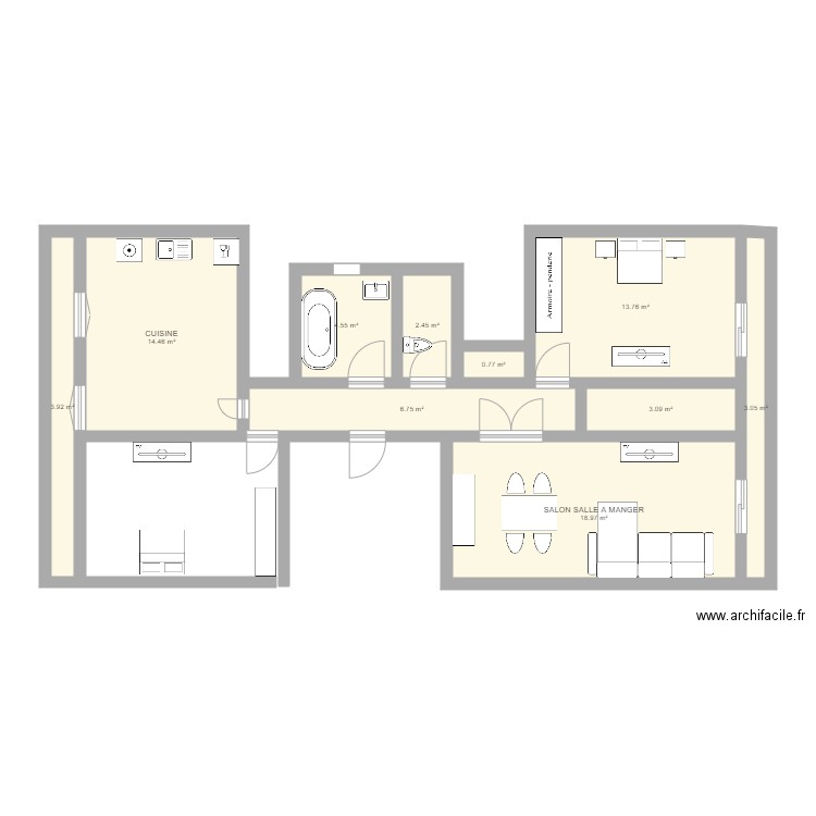 PLAN BOURGET INITIAL2 2019. Plan de 0 pièce et 0 m2