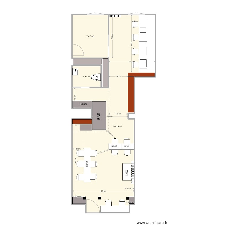 NB21 _ GVA_ Favon V12. Plan de 3 pièces et 61 m2