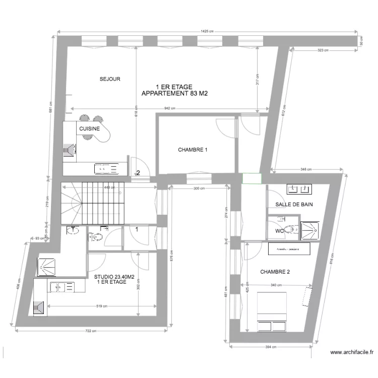 1ER ETAGE  A. Plan de 