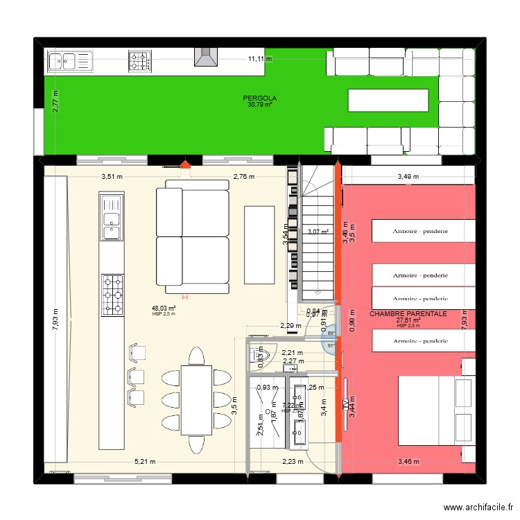 V5 BAR. Plan de 10 pièces et 202 m2