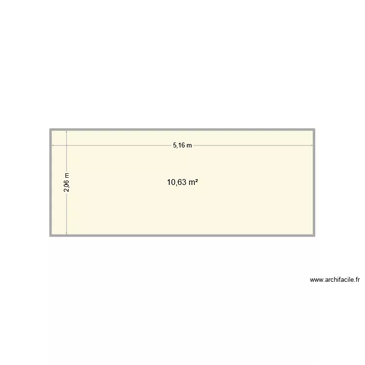 bateau. Plan de 1 Pièce et 11 m² bateau. Plan de 1 Pièce et 11 m²