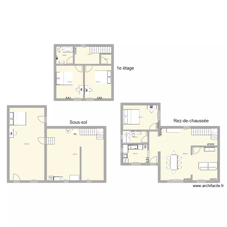 17-RPC. Plan de 11  et 191 m²