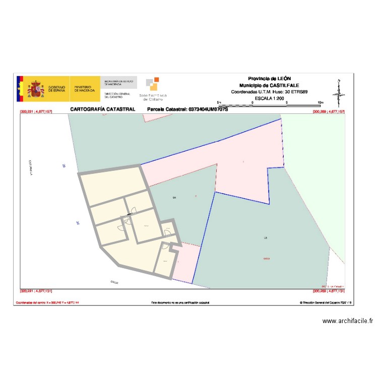 Castilfale. Plan de 0 pièce et 0 m2