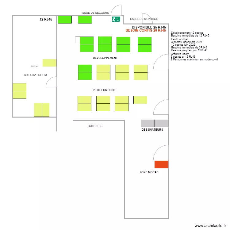 Futur espace Petit Fortiche Dev propo 1. Plan de 
