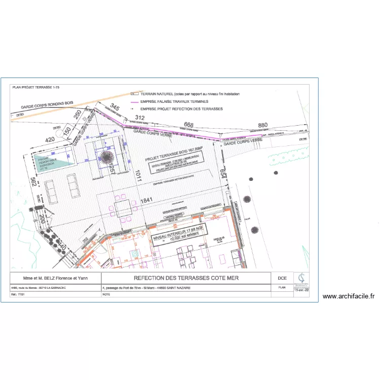 test terrasse 0522. Plan de 