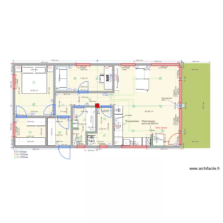 Озерецкое Лэнд. Plan de 