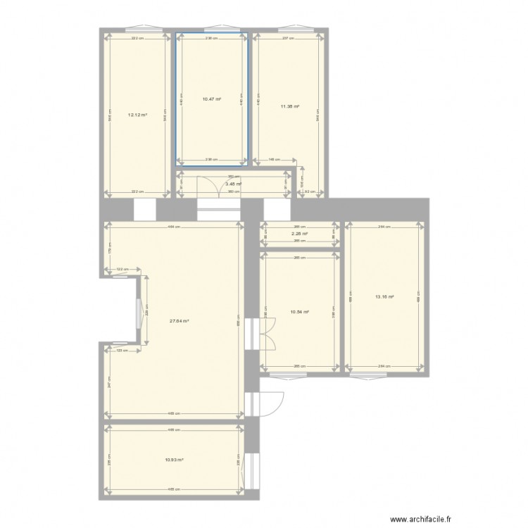 Jósika utca 10 aménagement 1. Plan de 0 pièce et 0 m2