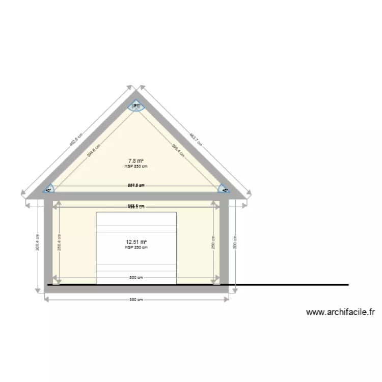 Facade avant 3. Plan de 