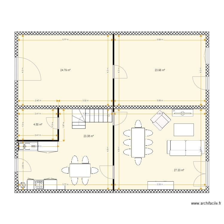 MICHOLET Sophie existant. Plan de 0 pièce et 0 m2