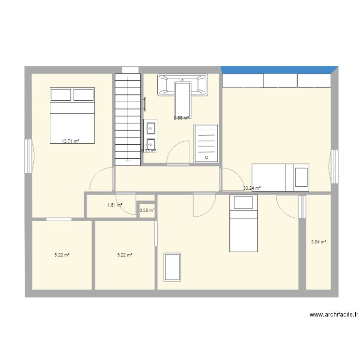 loloninouetage. Plan de 0 pièce et 0 m2