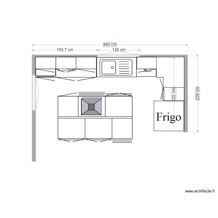 cuisine plus. Plan de 