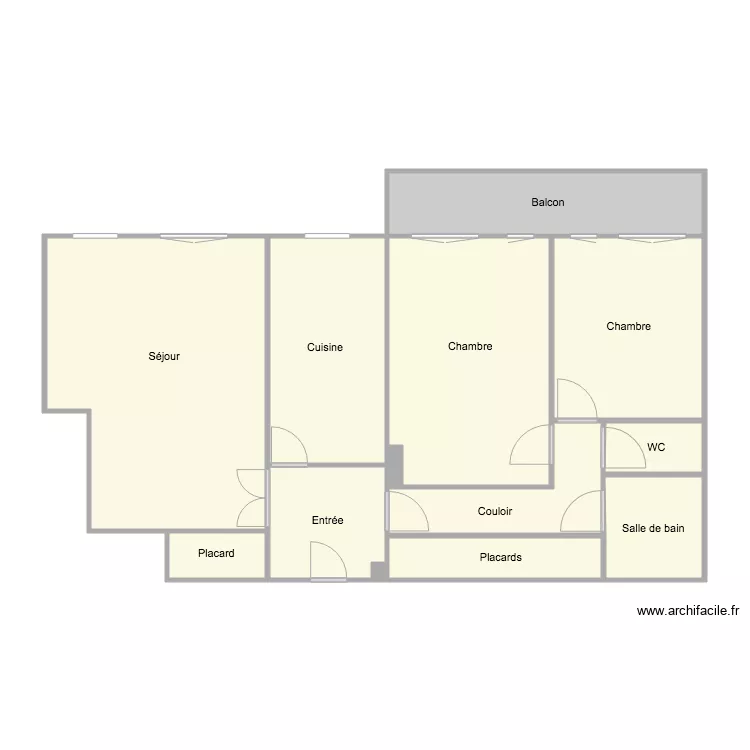 93 ch&eacute;zy. Plan de 