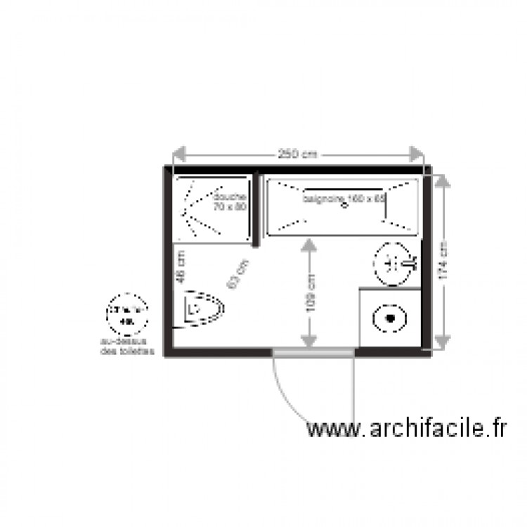 SDB Projet Jean Robert 2. Plan de 0 pièce et 0 m2
