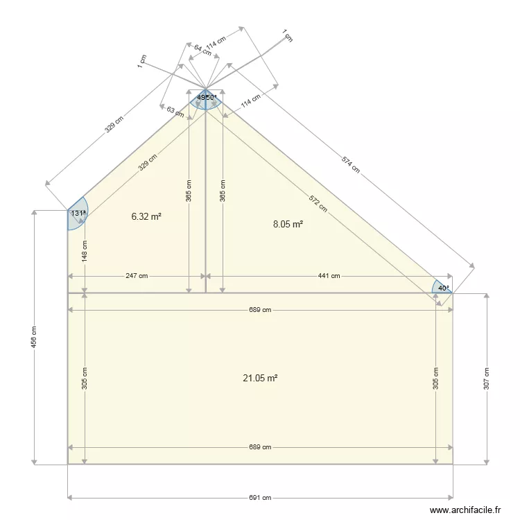facade nord 3. Plan de 