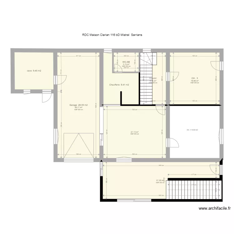 RDCmaisonClarian84260. Plan de 