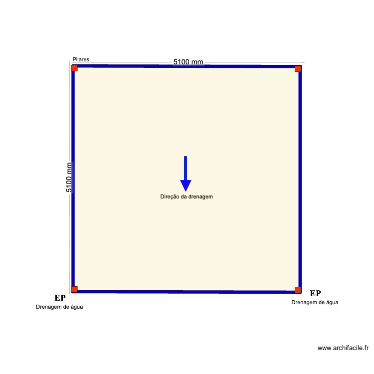 JADA. Plan de 1  et 24 m²