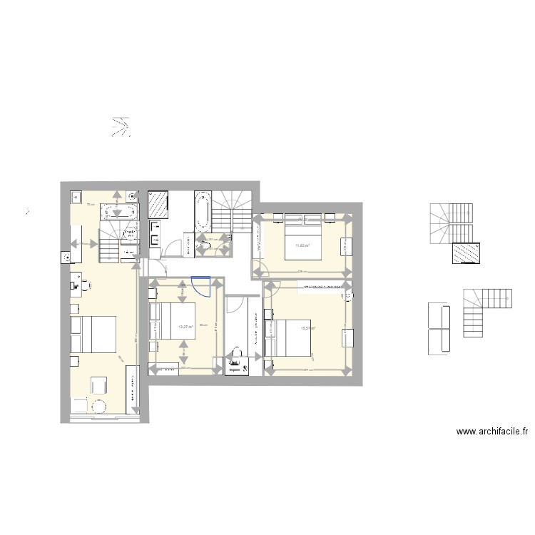 Avel 2307 1er etage C . Plan de 0 pièce et 0 m2