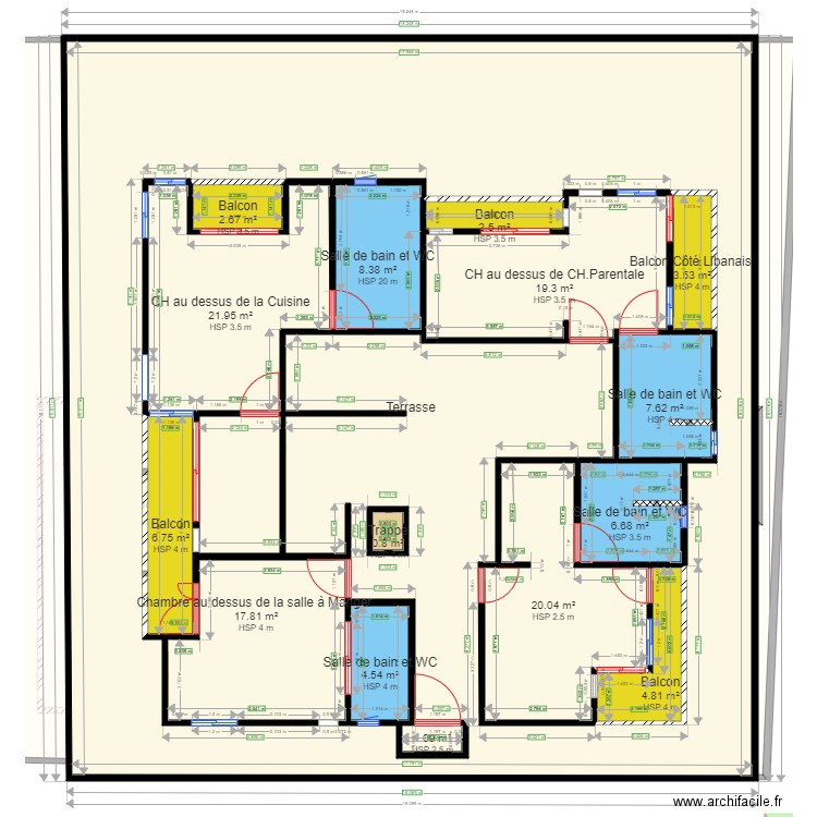 PLAN Electrique du Premier niveau. Plan de 0 pièce et 0 m2