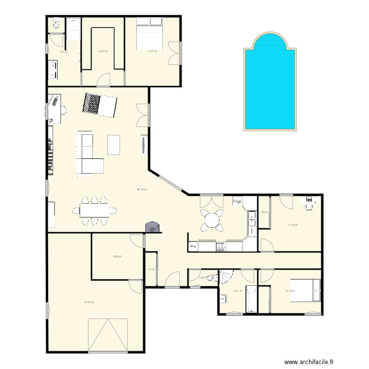 8081Lauret ou pas. Plan de 0 pièce et 0 m2