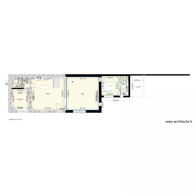 Sainte Colombe nouveau plan de chambre pour la notice. Plan de 