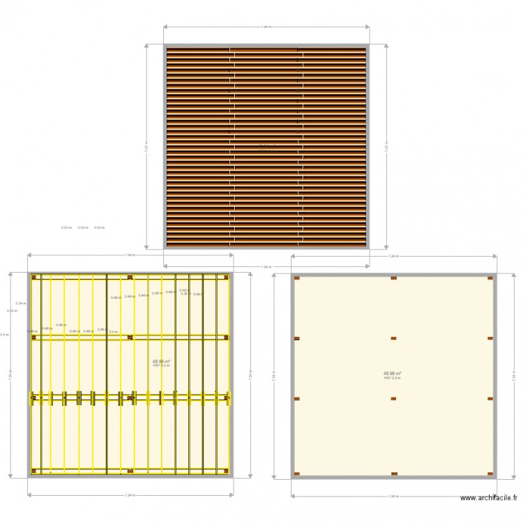 terrasse piscine. Plan de 0 pièce et 0 m2