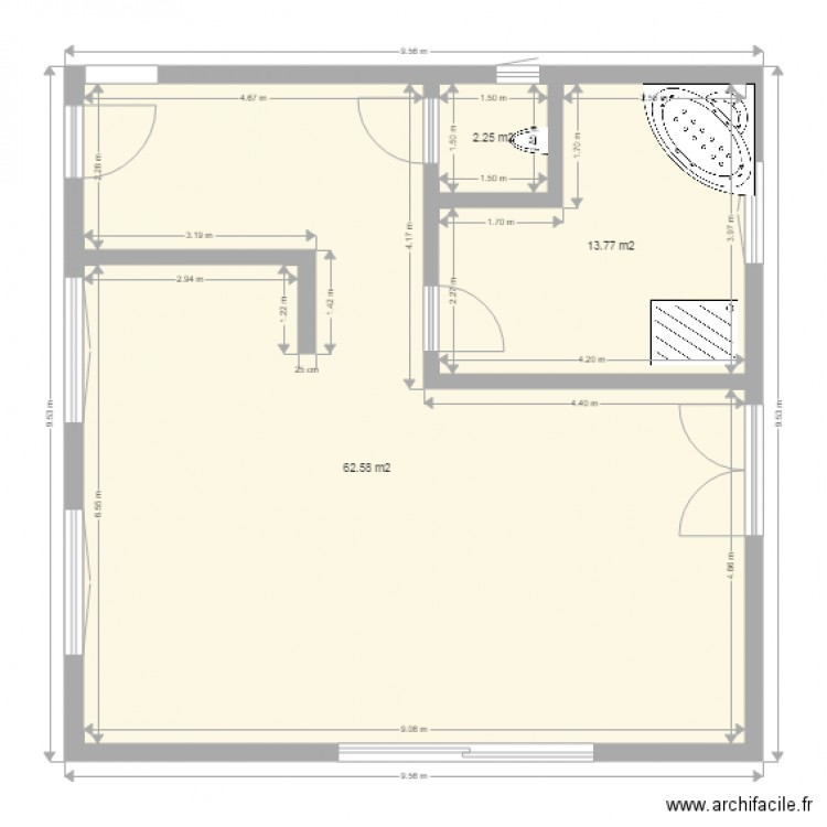 maison. Plan de 0 pièce et 0 m2