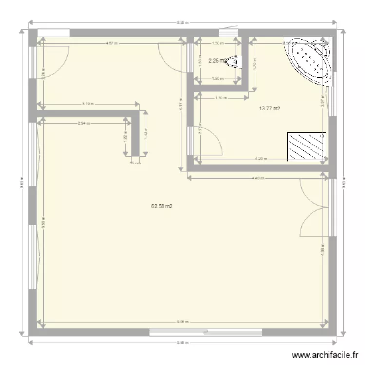 maison. Plan de 