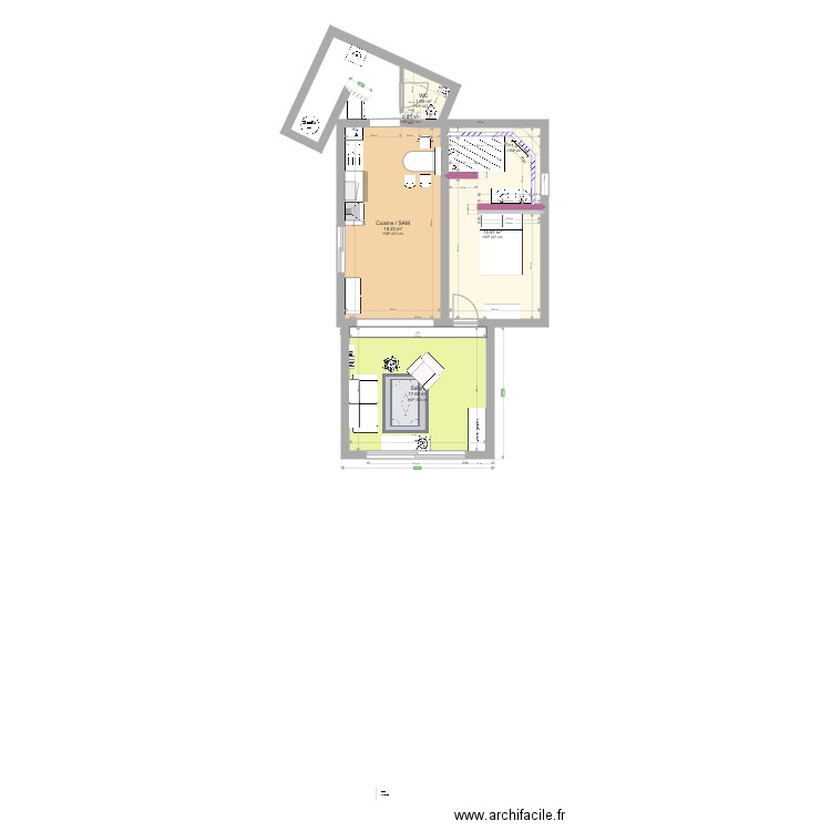 projet sous sol scudo V1. Plan de 0 pièce et 0 m2