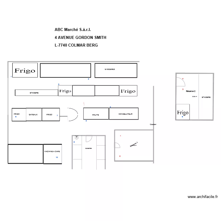 plan ABC march&eacute;  DEFIN. Plan de 