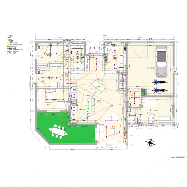 RezPerrignier. Plan de 0 pièce et 0 m2