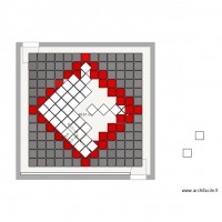 salle de menuiserie calepinage carrément avec tapis et pose diagonales