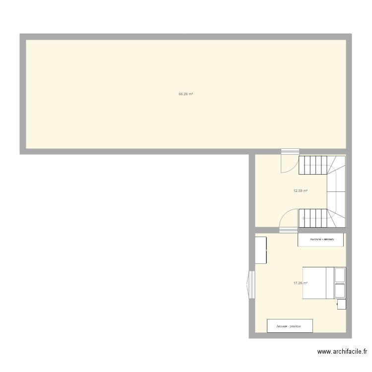 Fraysse actuel étage. Plan de 0 pièce et 0 m2