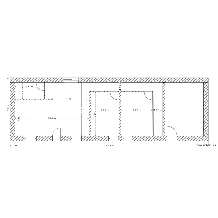 futur amenagement. Plan de 0 pièce et 0 m2
