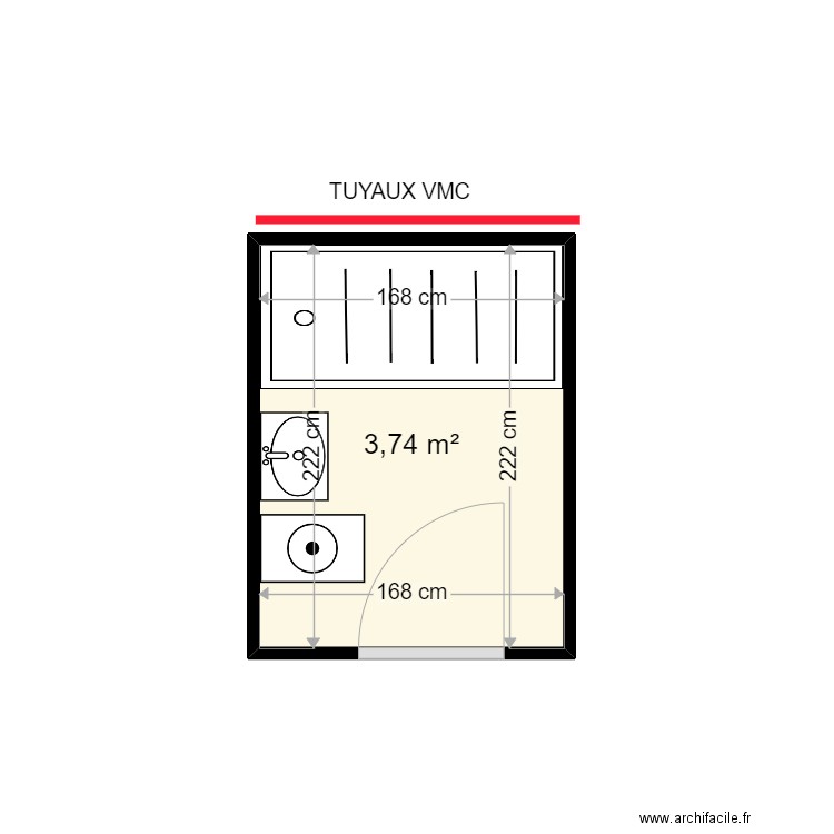 LEJEUNE DANIEL 1. Plan de 1 pièce et 4 m2