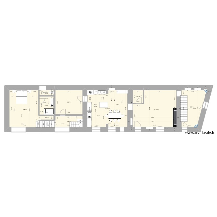 RDC maison. Plan de 0 pièce et 0 m2