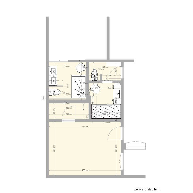 Salle de Bain Clermont Sol4 Stephane modifie3. Plan de 0 pièce et 0 m2