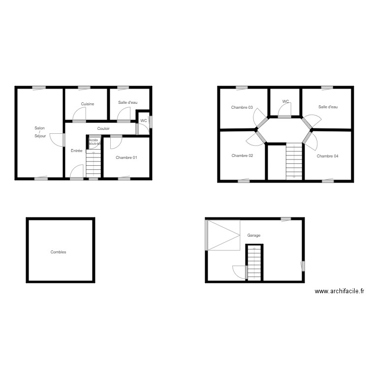 DENIS la chapelle des fougeretz. Plan de 15 pièces et 120 m2