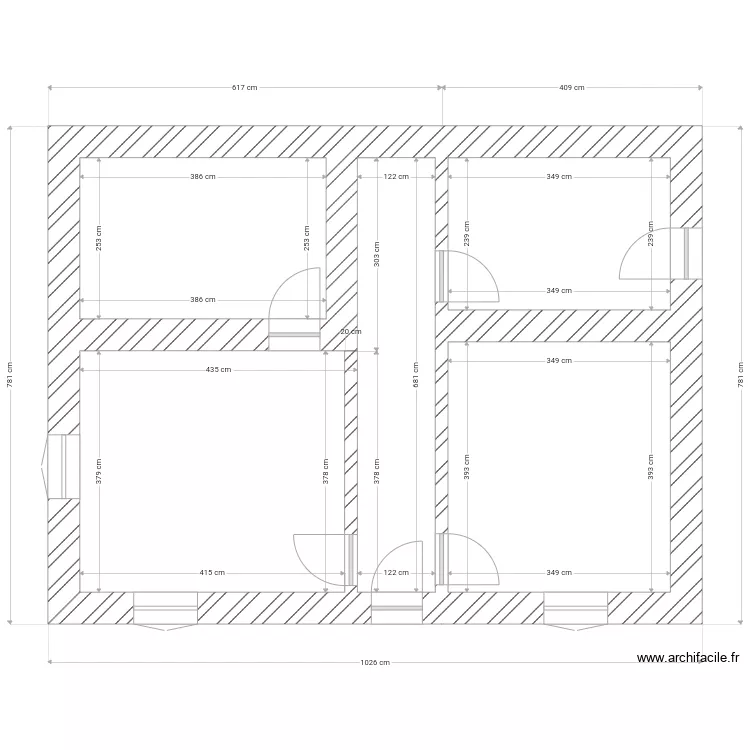 rez de chauss&eacute;e origine. Plan de 