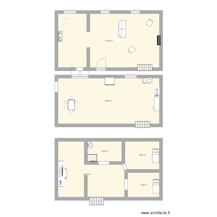 MAISON MG. Plan de 0 pièce et 0 m2