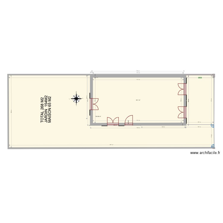 MAISON 65 M2 BERLIOZ  APRES. Plan de 0 pièce et 0 m2