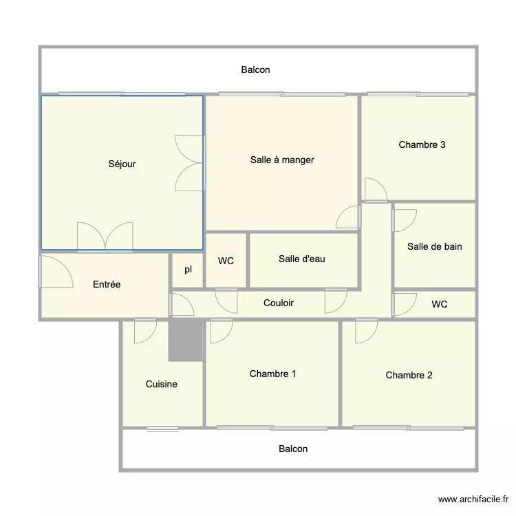 117 reuilly. Plan de 