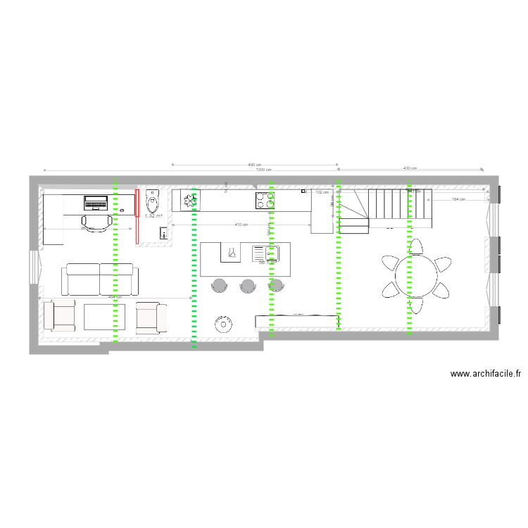 1st floor Plan C. Plan de 0 pièce et 0 m2