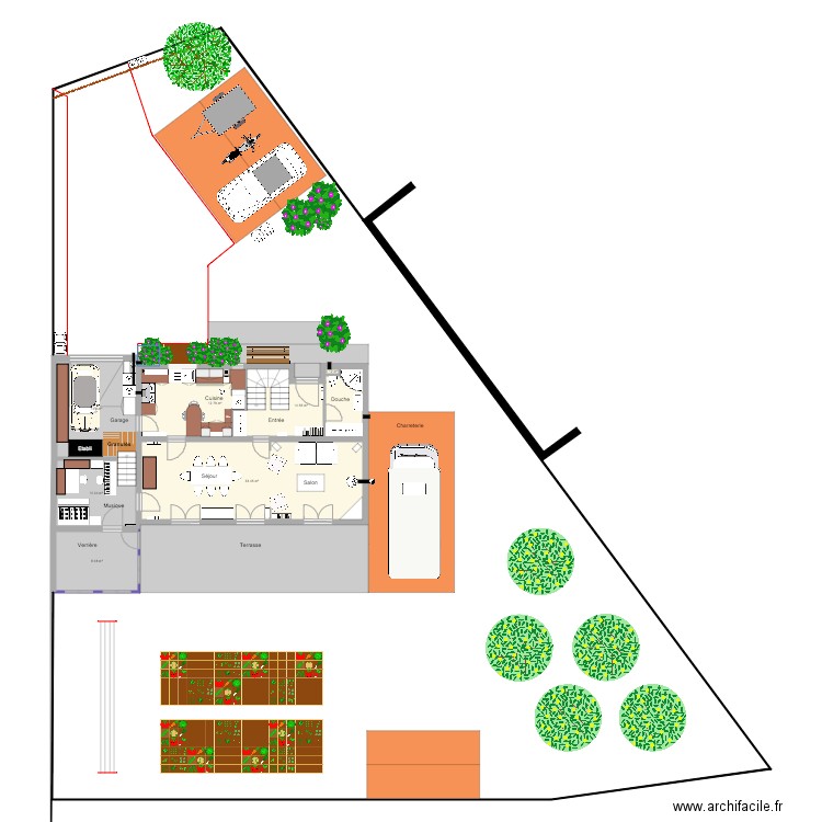 Maison Houppeville Etude 2. Plan de 0 pièce et 0 m2