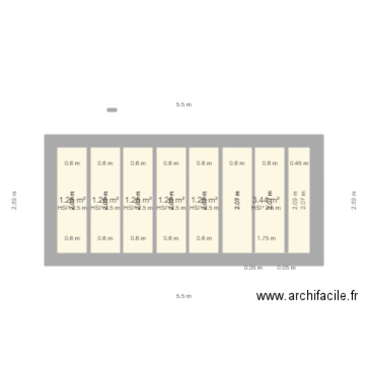 CHEVRONS COTE. Plan de 0 pièce et 0 m2